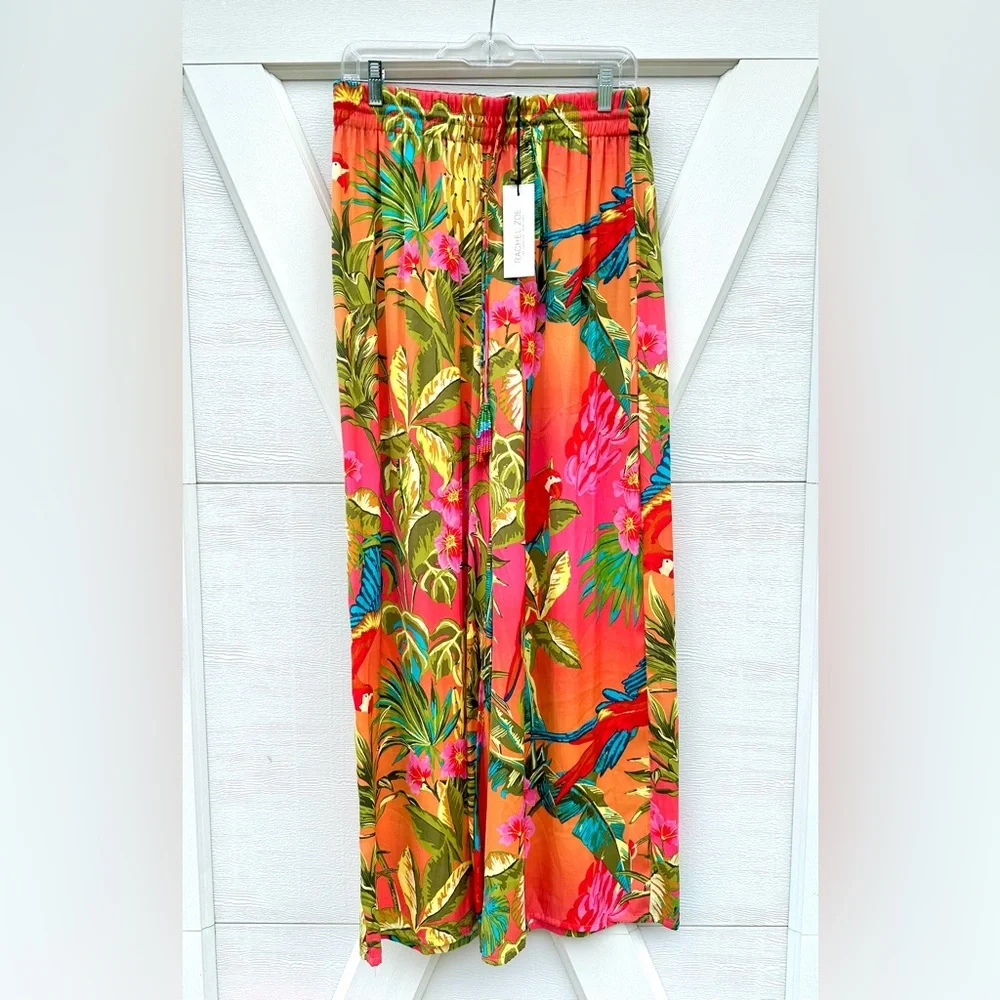 Rachel Zoe Coral Macaw Wide Left Pants - Picture 1 of 4